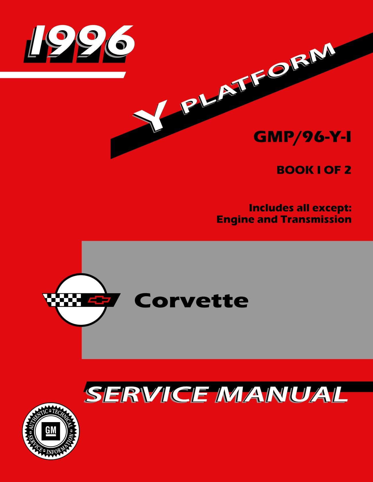 1996 Chevrolet Corvette Service Manual 2 Book Set By Detroit Iron