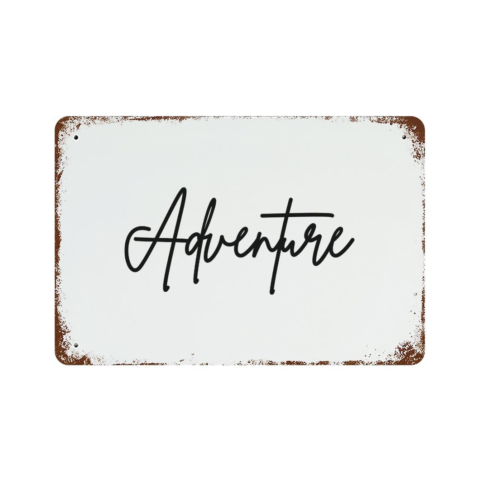 Plaque en aluminium Adventure pour habiller un mur vide facilement en intérieur ou extérieur