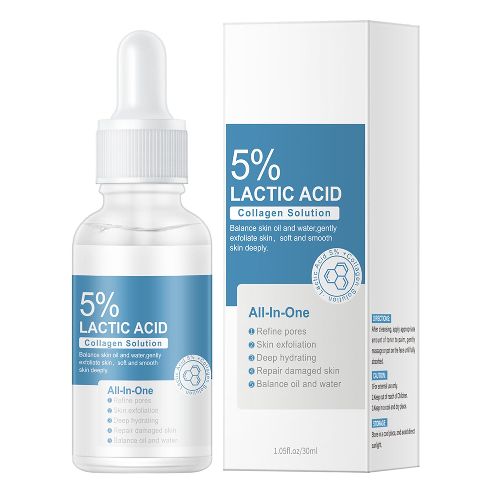 Buy 5 Lactic Serum Collagen Serum with Hyaluronic Moisturizing