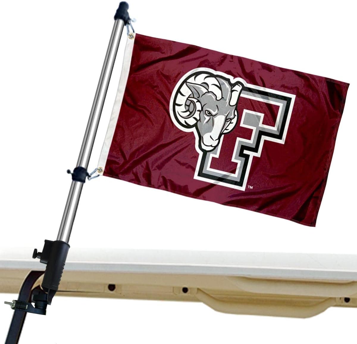 College Flags & Banners Co. Fordham Rams Golf Cart Flag Pole and Holder Mounting Bracket