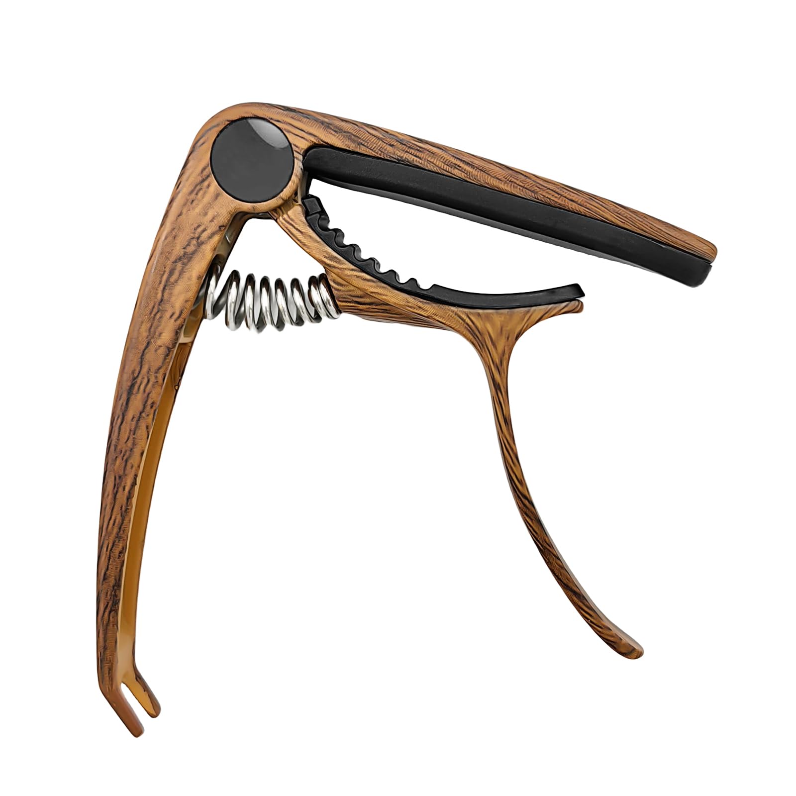 Musiin Guitar Folk Ukulele Capo Electric Guitar Accessory Professional Durable Metal Capo(Walnut)