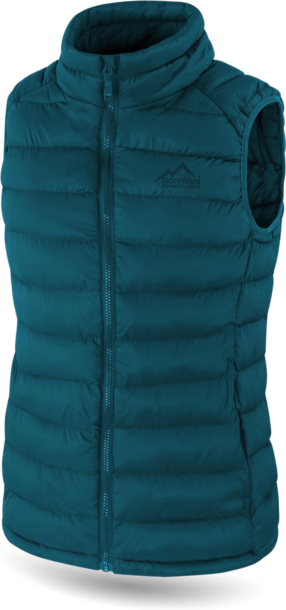 normani Wattierte Steppweste für Damen Winterweste Bodywarmer Sportweste mit Stehkragen und Seitentaschen - WINDDICHTE Outdoor-Weste Ärmellose Übergangsweste