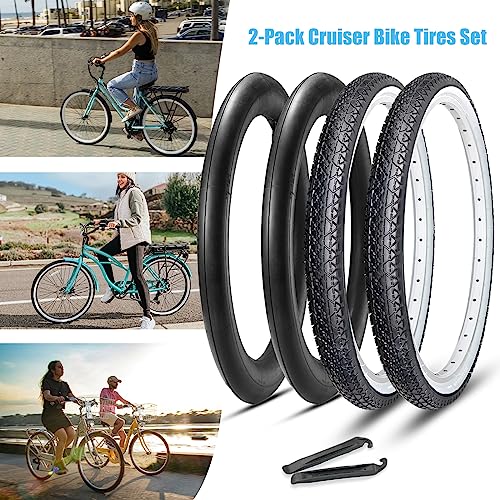 Mohegia 26×2.125インチ 自転車 タイヤ 2-Pack Cruiser Bike Tires Set: Mohegia 26 X 2.125 Inch Folding Tires thumb #6
