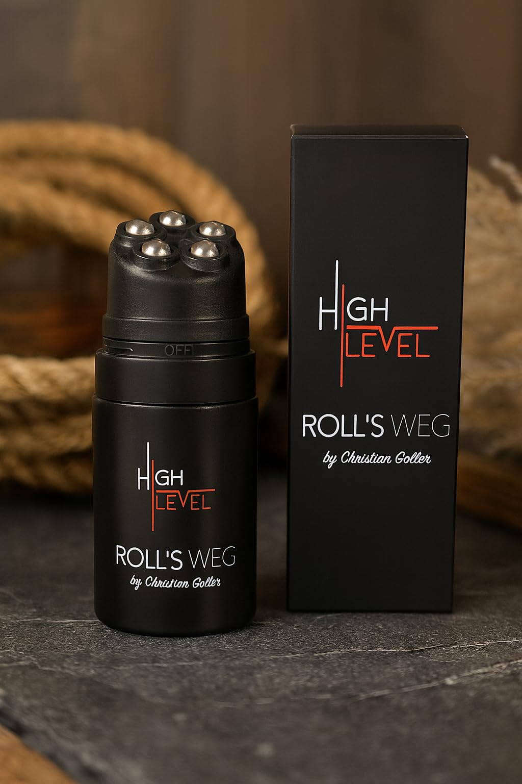 High Level Roll’s Weg wärmender Schmerz-Roller | sofortige Wirkung bei Rücken-, Nacken- & Gelenkschmerzen | gegen Migräne, Arthrose & Verspannungen | mit Teufelskralle & Aloe Vera (1)