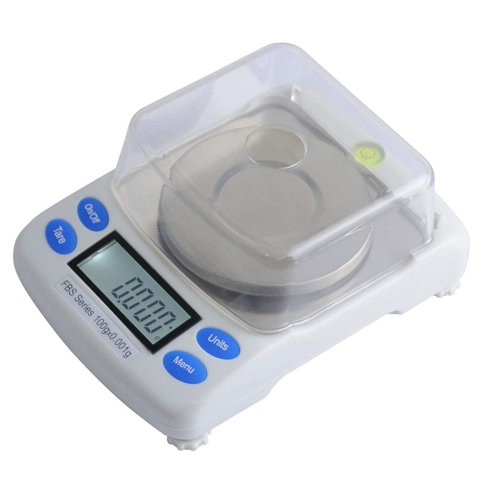 Báscula Digital portátil de Bolsillo, Mini balanzas de precisión Balance de joyería Inteligente con Parabrisas LCD retroiluminado Función de Tara Acero Inoxidable