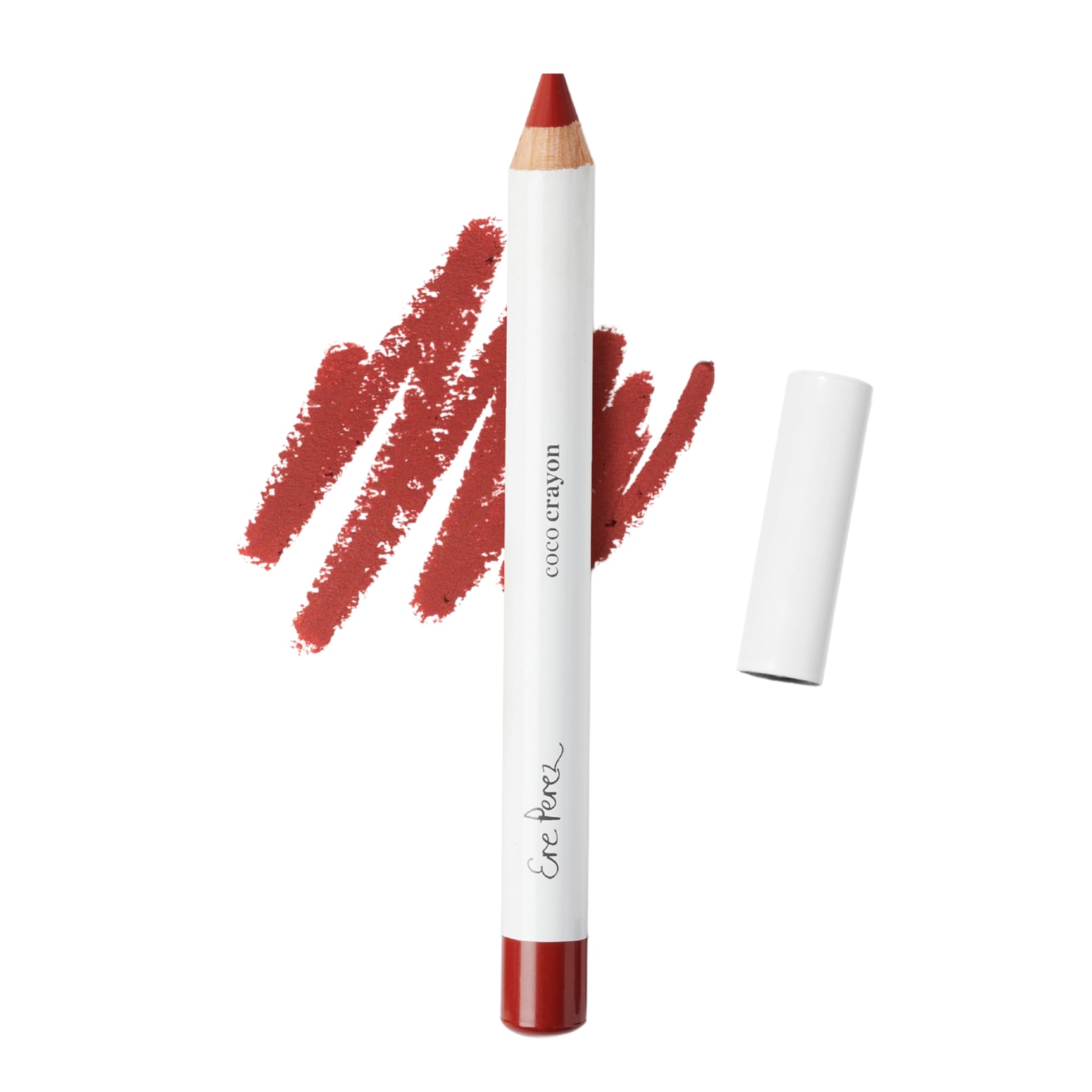 Natural Coco Crayon Hydrating Lip Color | Baobab + Coconut Oil, Silica, Vitamin E | Protect, Nourish, Repair | Vegan, Cruelty-Free, Clean Beauty (Wild, 0.01 oz | 3 g)