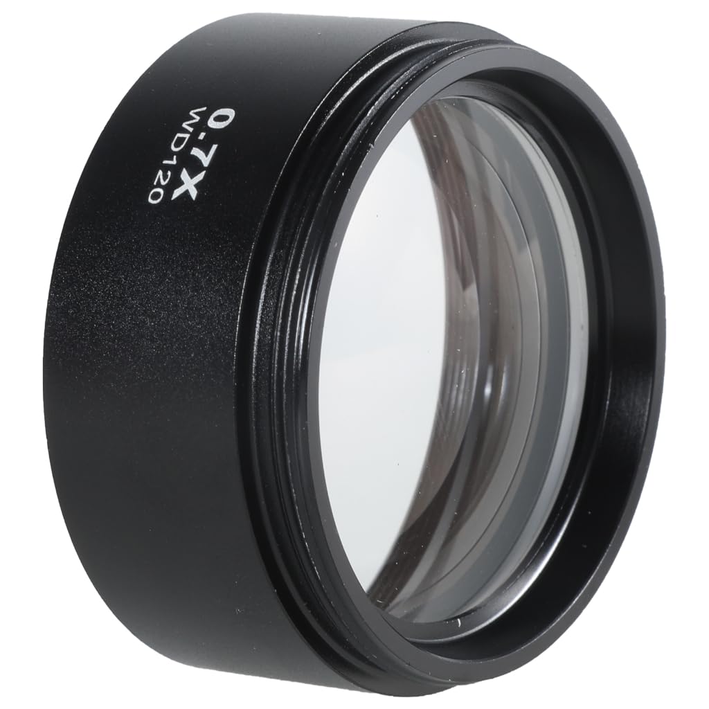 REDYY Objective Lens,0.5/0.7 Microscope Camera Lens Aluminium Alloy Objective Lens Industrial Microscope Glass Lens