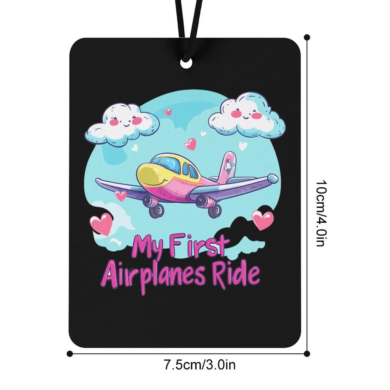 My First Airplane Ride Car Air Freshener Hanging Aromatherapy Tablets for Car Accessories Square