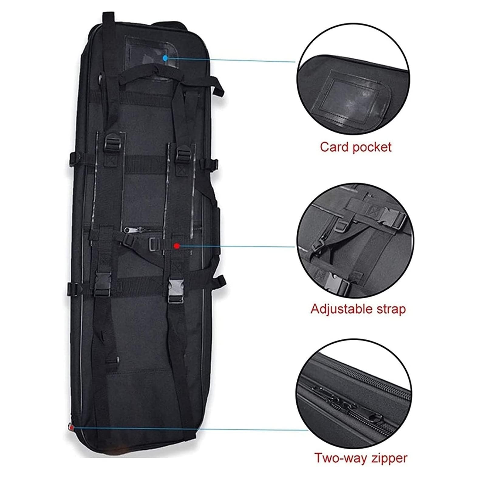 Fusil A Pompe Sac A Dos Fusil Housse Transport Airsoft Housse De Transport pour Fusils À Air Fusils De Chasse,Chasse Rembourée Sac Oxford Stockage Et Transport Etuis Souple pour Carabine