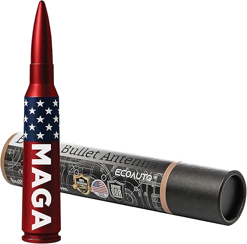 Miniatura 59 de EcoAuto Antena 50 Cal Bullet para Ford F150 F250 F350 y Dodge Ram y Ford Raptor Bronco – Actualiza al instante el aspecto de tu camión con la antena