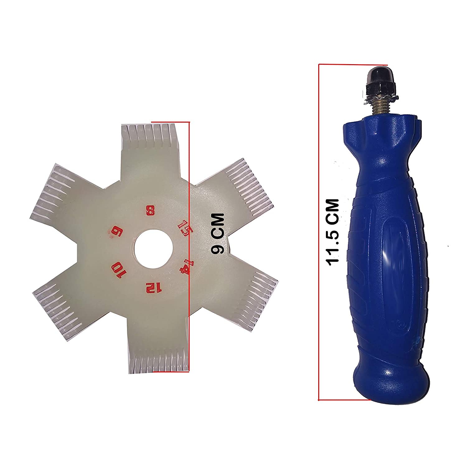 Flymaster Plastic Fin Comb, Fins Straightener for Air Conditioners, HVAC Fin Comb 6, 8, 10, 12, 14, 15 (6 Head) 1