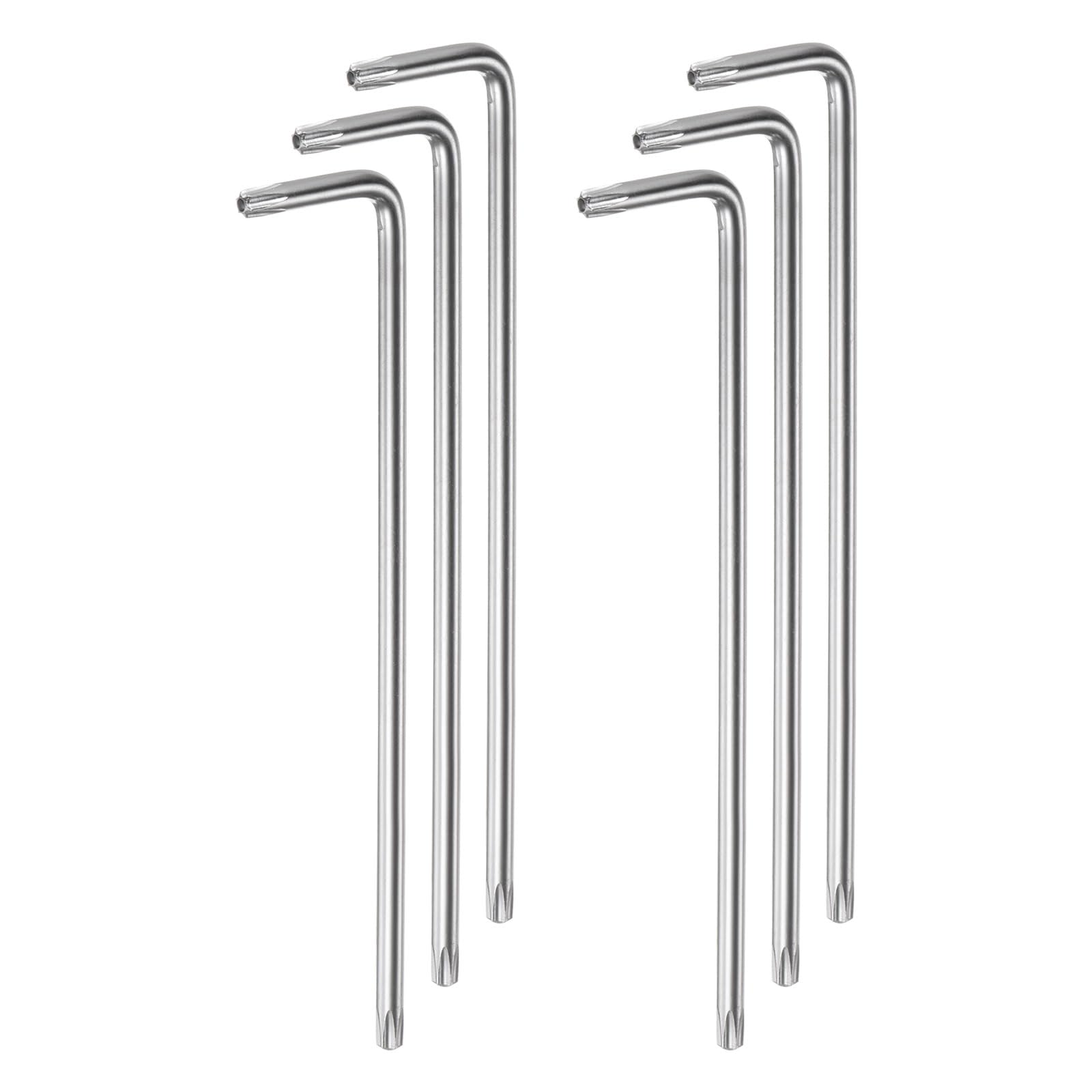 Jeu De 6 Clés Torx T15 En L - Acier Au Carbone Chromé - Extra Longues - QUARKZMAN