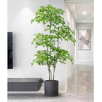 中型 人工観葉植物 緑色 Amazon｜HGJH 大型観葉植物 フェイク 140cm 人工観葉植物