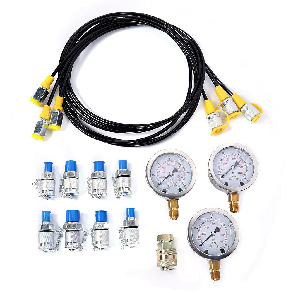 TEST-KIT FÜR HYDRAULISCHE DRUCKMESSGERÄTE AUS ALUMINIUM, LEICHT FÜR TECHNIKMASCHINEN