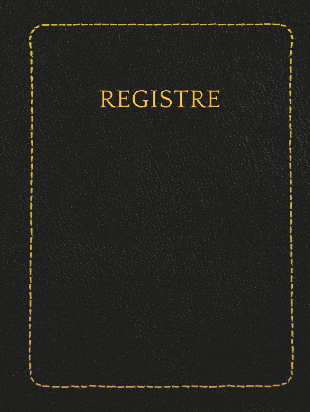 Registre Folioté Numéroté: 500 pages blanches numérotées - format vertical 28 x 21 cm - grammage 90 g/m² - Couverture rigide noire