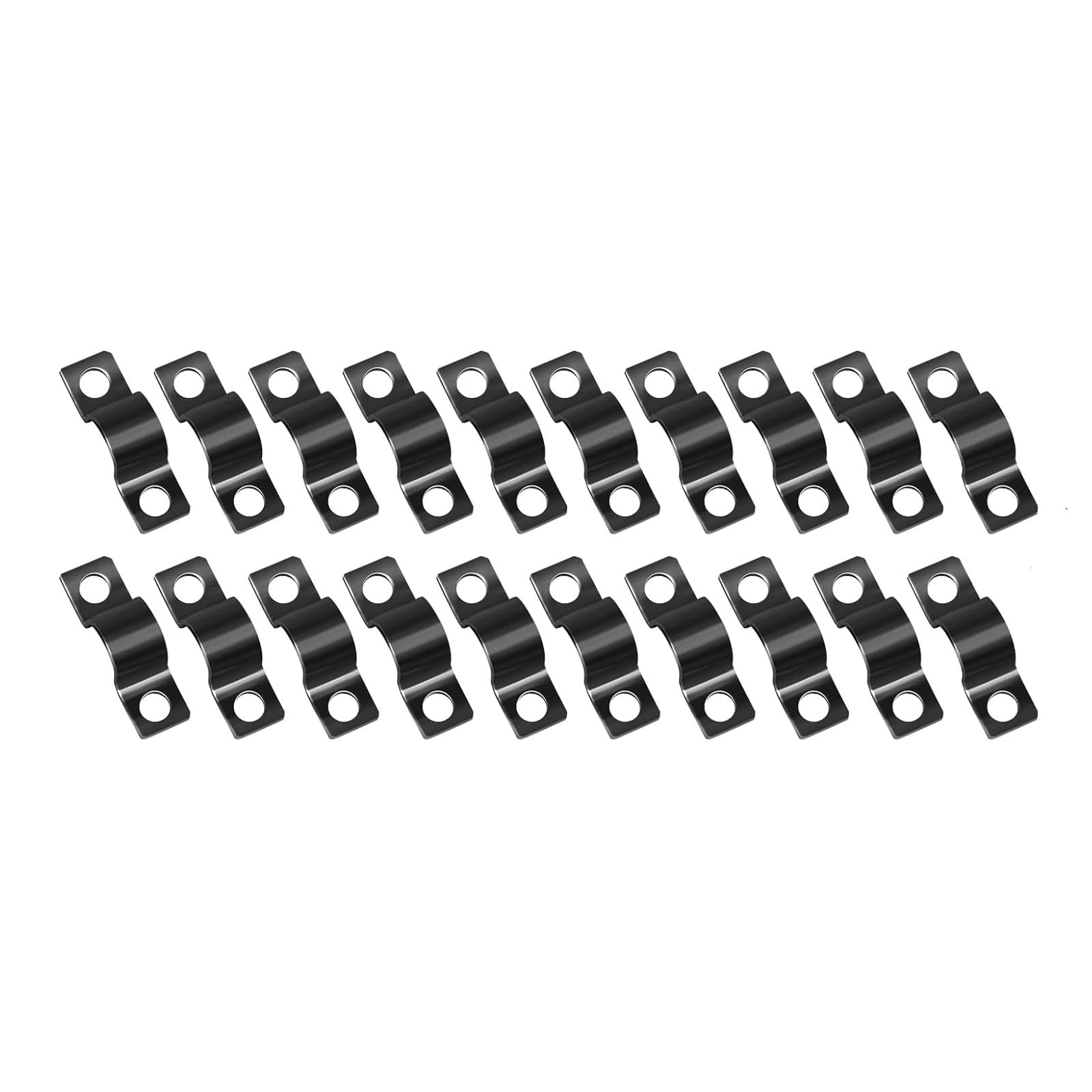 Tsophreniq 6 Points 20 Flexible Strengthened Metal Fixture High Capacity Fastener Erosion Proof Covering For Tubes Workout Equipment Heavy Duty Pipe Clamp