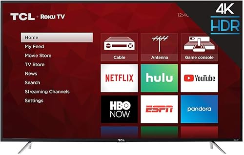 TCL 49S405 Televisor de 65 pulgadas alta definición 4K Ultra HD Roku Smart LED TV
