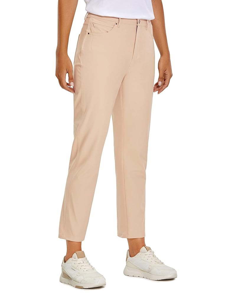 CRZ YOGA Women's High Rise Golf Pants Quick Dry Stretch