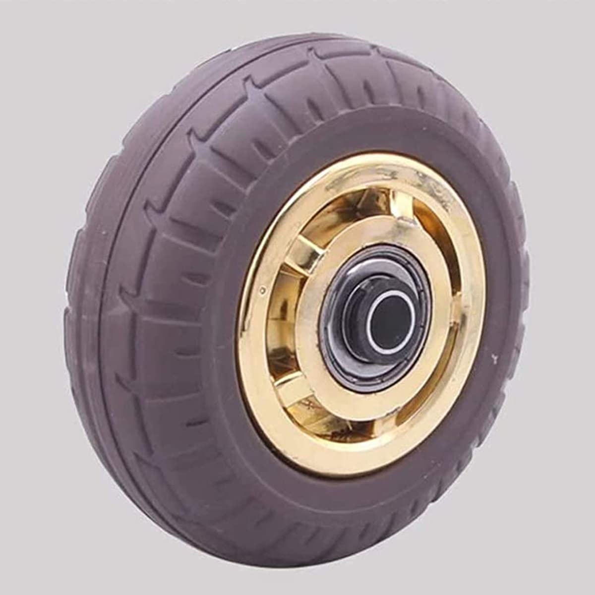 Confezione da 4 ruote filettate M12 resistenti con perno in gomma, ideali per mobili e trasporto industriale, ruote per carrello carrello