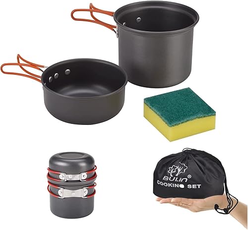 Bulin 372420171294 piezas kit de utensilios de cocina para acampar, juego de utensilios de cocina ligeros, equipo de cocina al aire libre, para