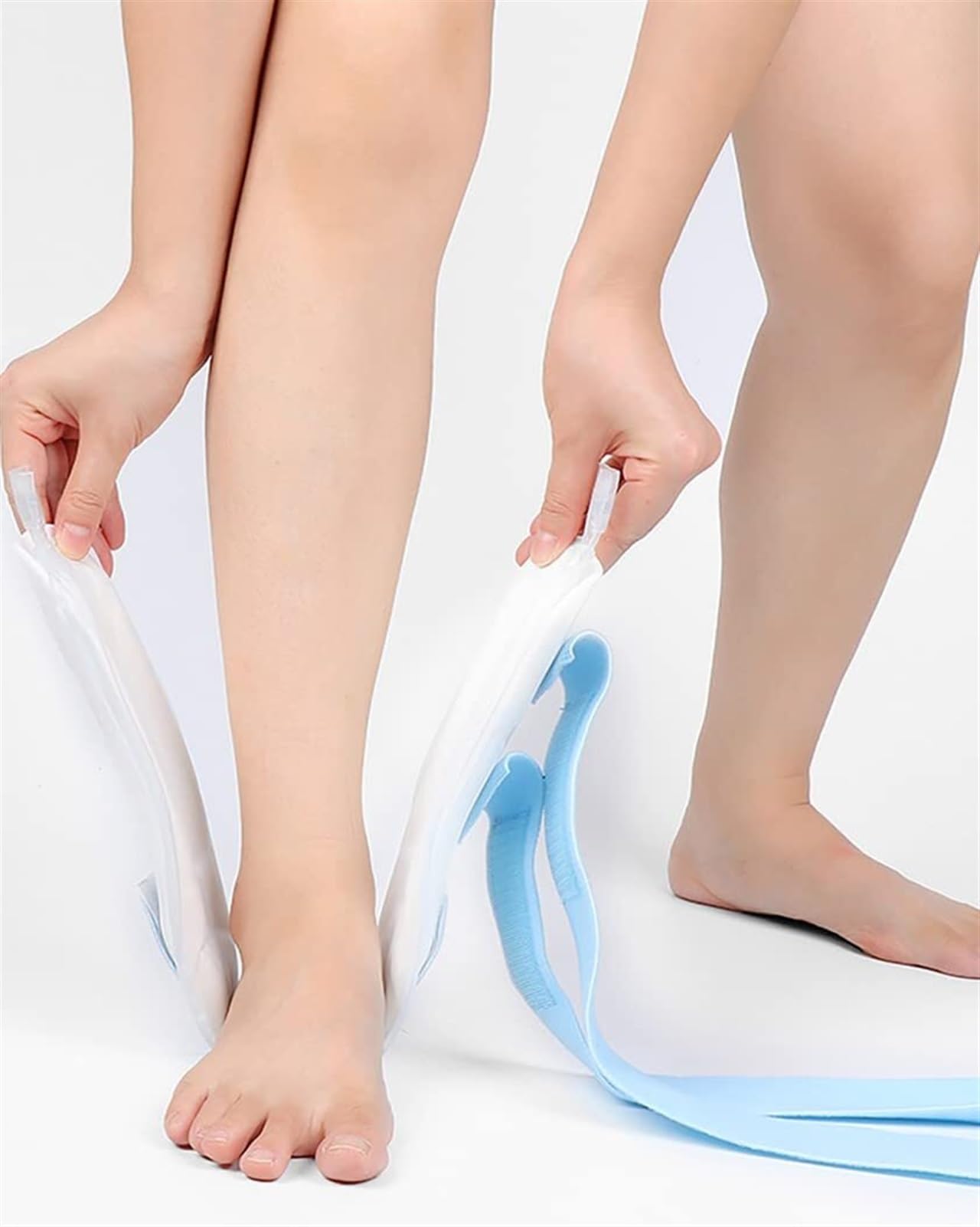 Férula de Tobillo Ajustable de Talla única, ortesis de pie Inflable, estabilizador, Doble Bolsa de Aire, Soporte de varo valgo de Tobillo para Restaurar esguinc