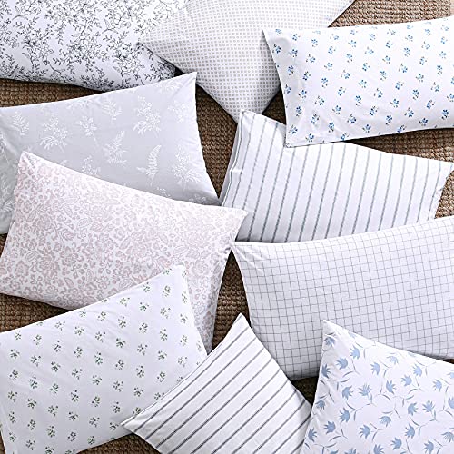 Image of Stone Cottage - Twin Sheets, Cotton Percale Bedding Set, Crisp & Cool Ideal Bedding Set (Hawley Floral, Twin)