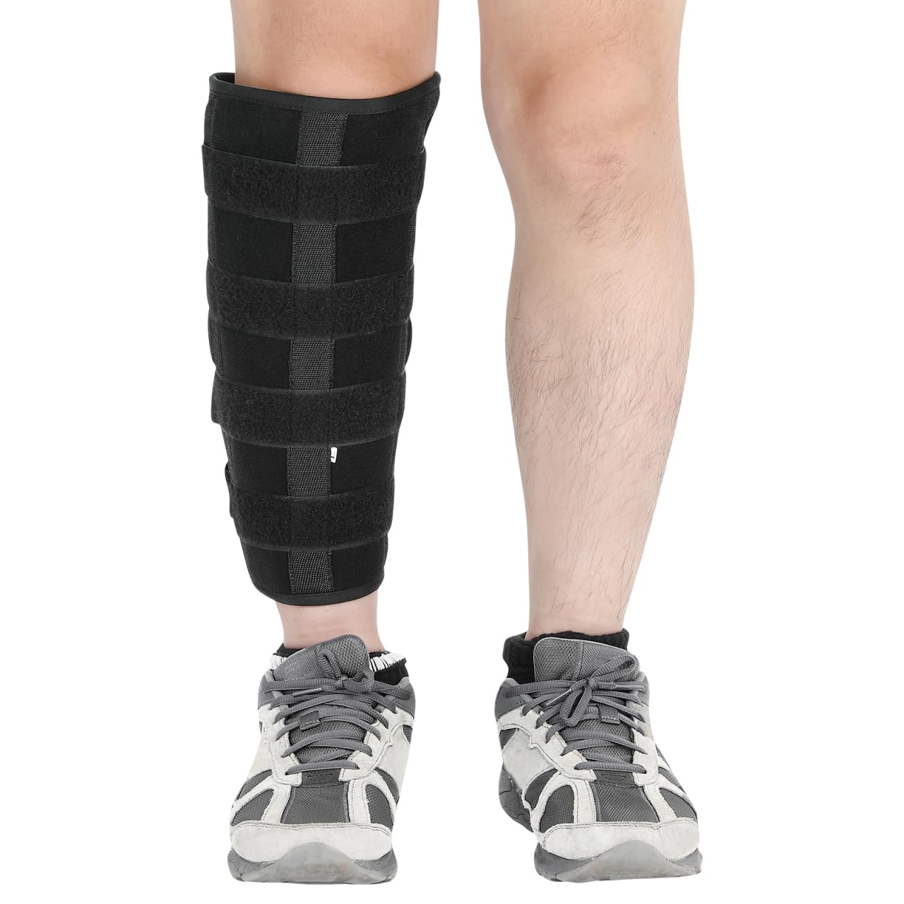 ULTNICE Calf Compression Brace Adjustable Shin Support Strap for Injury Recovery with Breathable Anti-Slip Fabric Size L 13.76X7.86 Inches