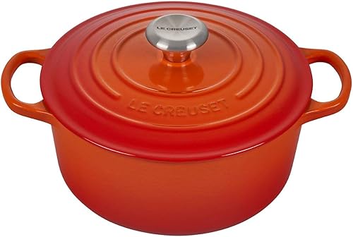 Miniatura 10 de Le Creuset Paquete de utensilios de cocina para horno y estufa de 5 piezas con horno holandés redondo de 4-12 cuartos de galón, olla cubierta Le