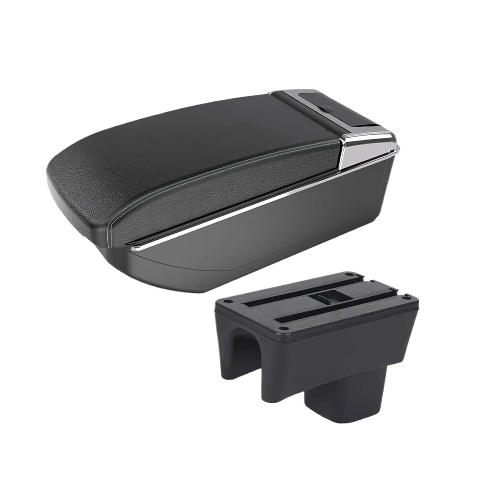 Car Armrests For Suzuki For Swift 2005-2023 Style Central Console Armrest Auto Parts Interior Details Storage Box Modification Armrest Box(B3 white line NOUSB)