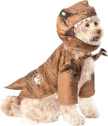 Rubie's Fantasia unissex adulto T. Rex Dinossauro para animais de estimação, como mostrado, gola M 14,5 circunferência 20 costas 15 EUA