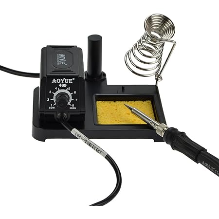 Aoyue 469 Variable Power 60 Watt Soldering Station with Removable Tip Design- ESD Safe