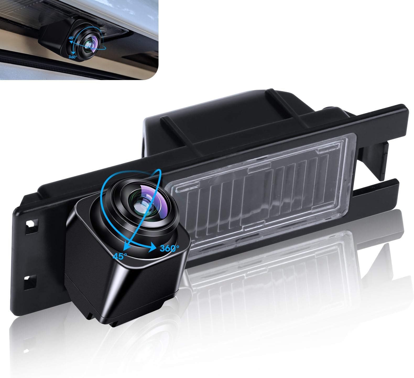 Reversing Camera 360° Rotatable Reverse Camera 170° Wide Angle Rear ...