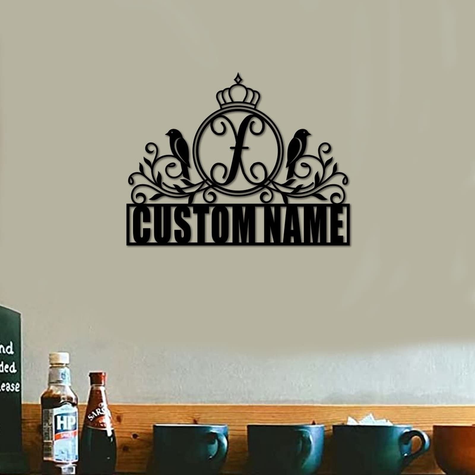 Monogramme en métal lettre X déco murale haut de gamme de 45,7 cm