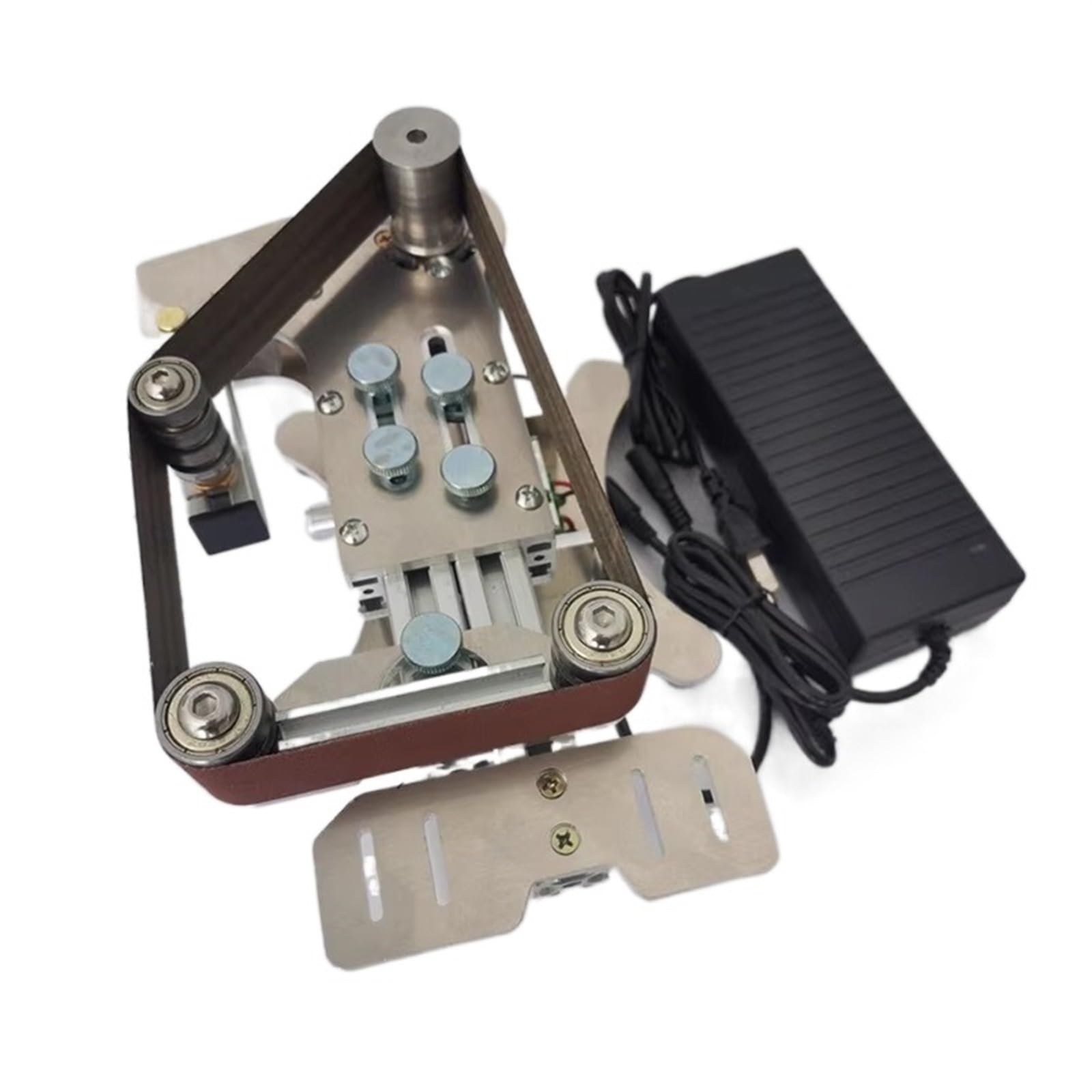 Levigatrice elettrica a nastro Mni for affilatura Macchina for lucidare dischi a elettrico Mini levigatrice Fai da te e hobby creativi