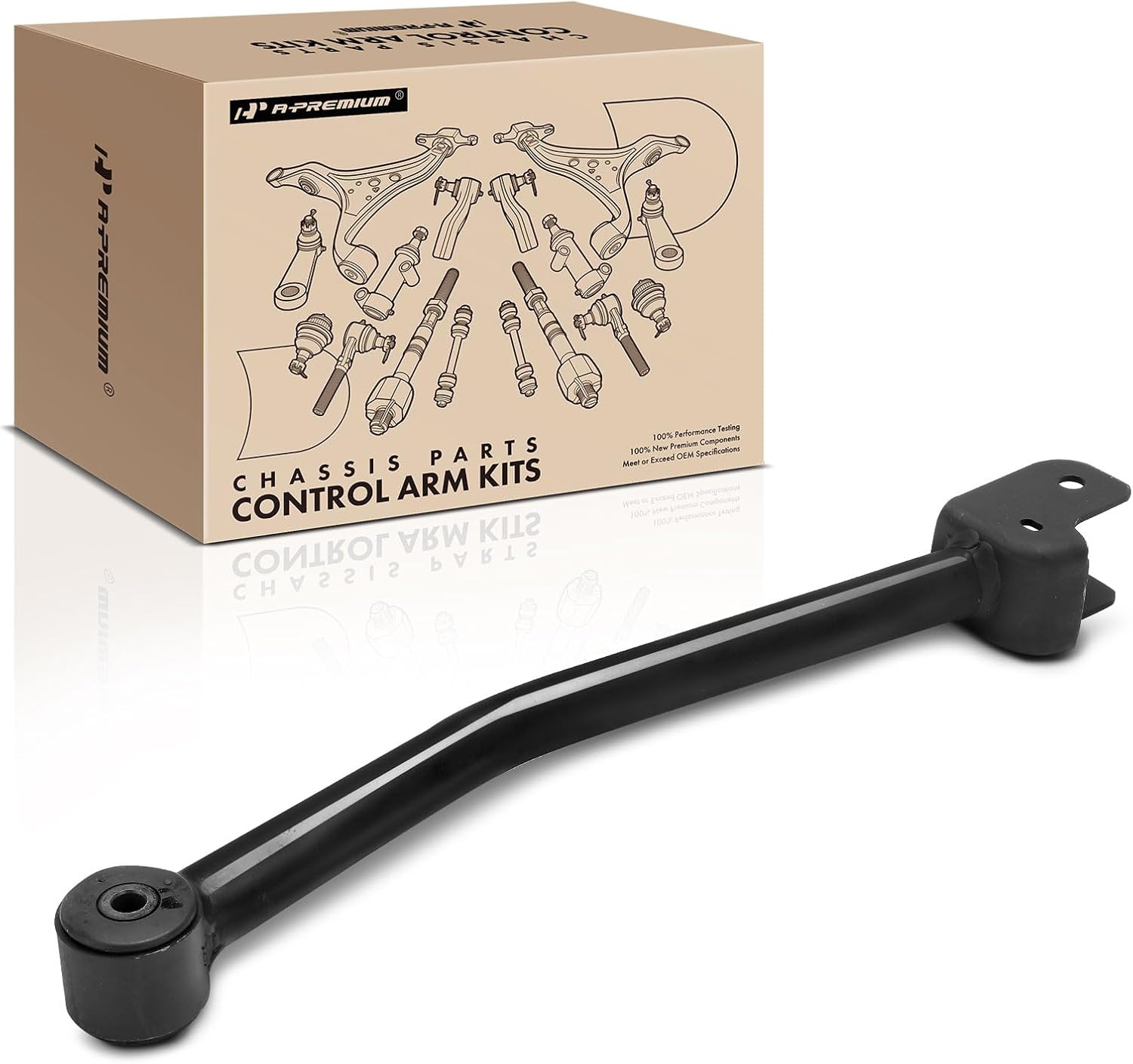 A-Premium Front Left Upper Control Arm, with Bushing, Compatible with Jeep JL Series Wrangler 2018-2024, JT Series Gladiator 2020-2024