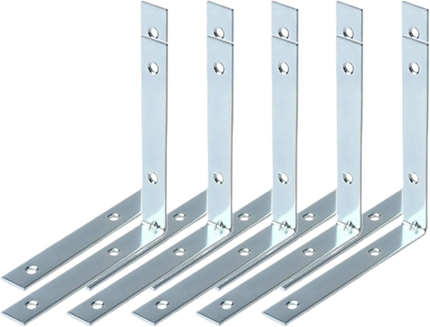 L Brackets 90 Degree Furniture Wood Shelf Door Cabinet Fastener Universal Stainless Steel Brace Joint Hardware(10pcs-60mm)
