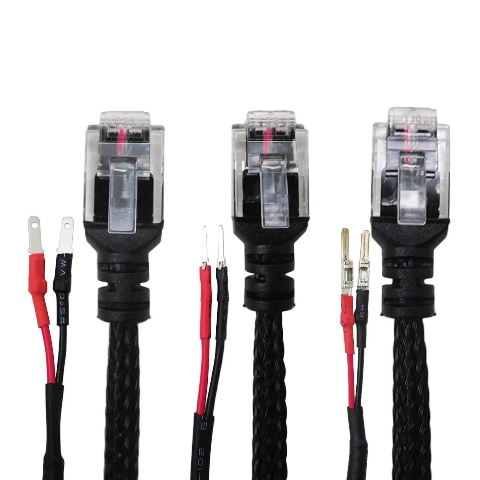 GRABOTE Upgrade Radar Detector Hardwire Power Cord Mirror Wire Plug Tap,with Inline Fuse Holder,for Cobra Escort Beltronics Uniden Whistler Valentine One Radar Detector (RJ11-16.5'')