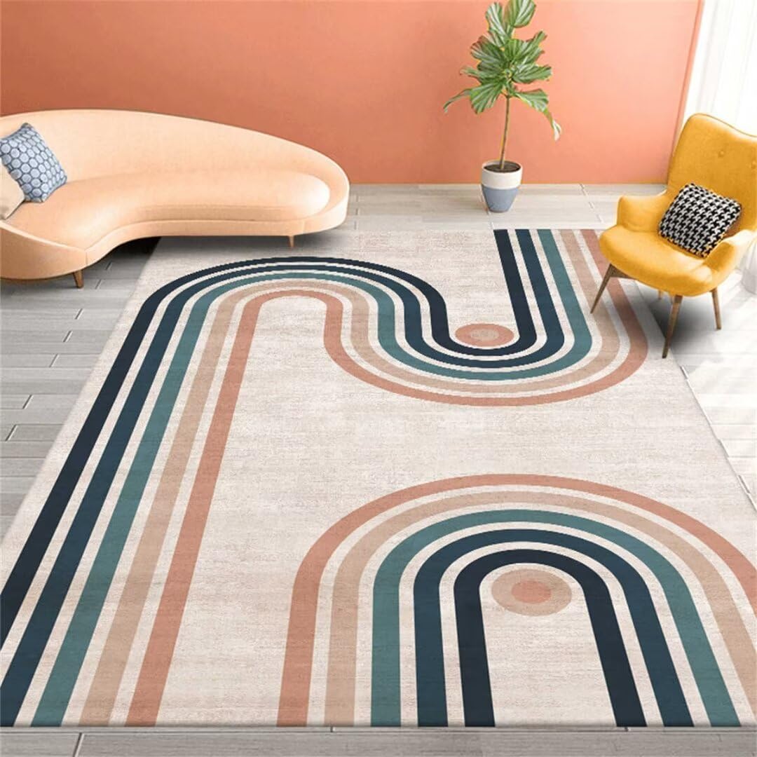 Tapis lavable facile à entretenir contre les taches et glissades gris