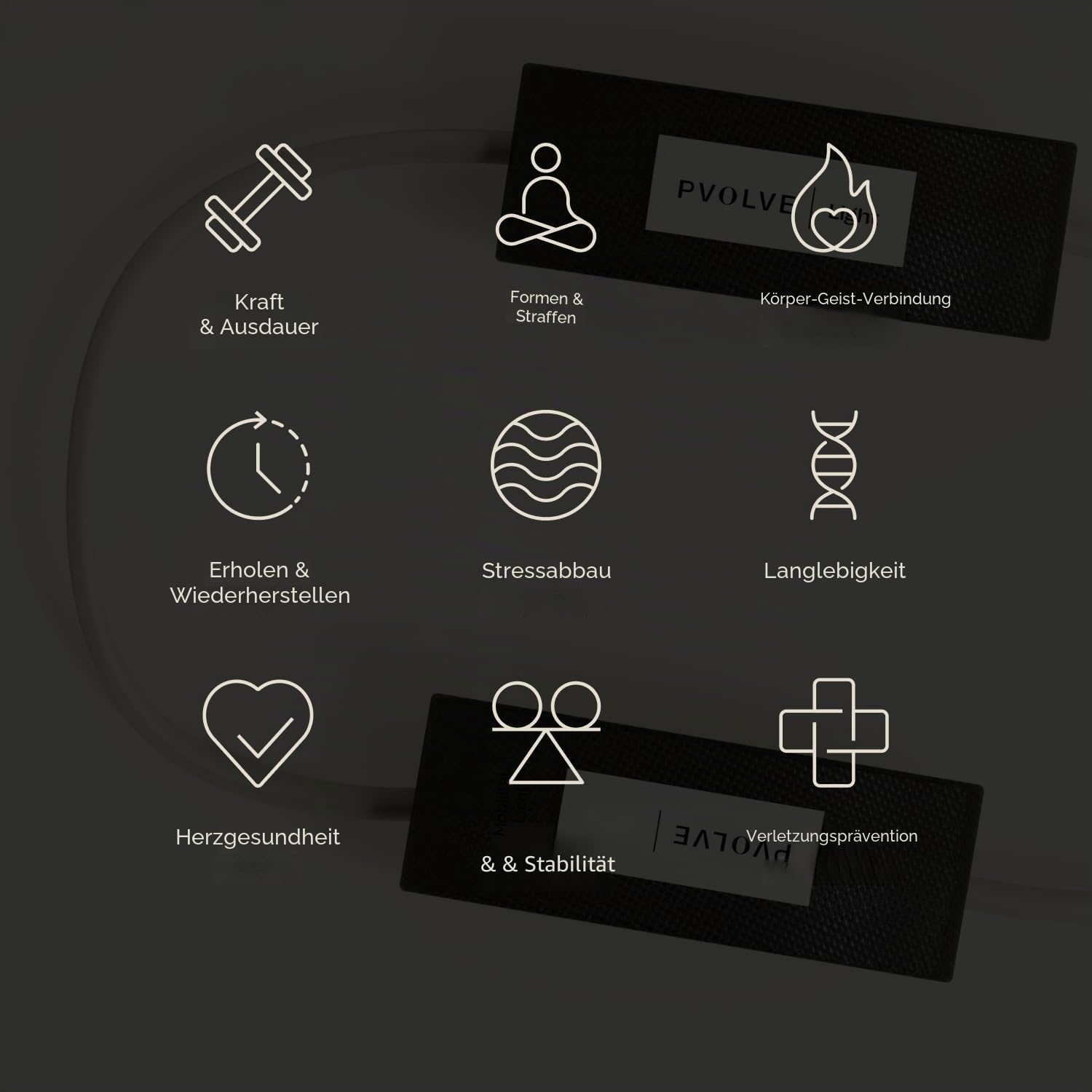 Pvolve Knöchel-Trainingsbänder – Fitnessgerät für das Heim-Fitnessstudio zum Trainieren des Unterkörpers und zum Formen und Straffen von Beinen, Gesäß und Rumpfmuskulator.