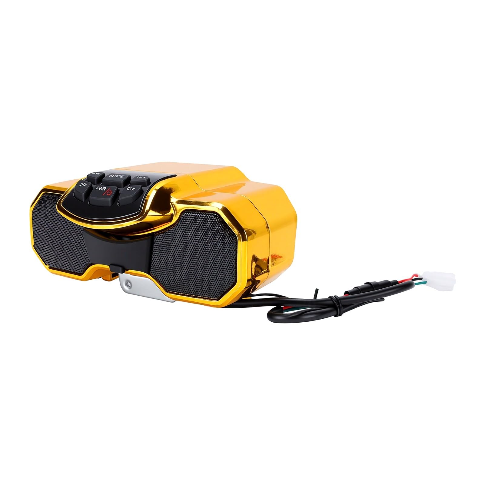 Generic Głośnik Motocyklowy Wodoodporny Subwoofer Bluetooth Odtwarzacz Muzyki do Montażu na Kierownicy 2x10W ABS Metal