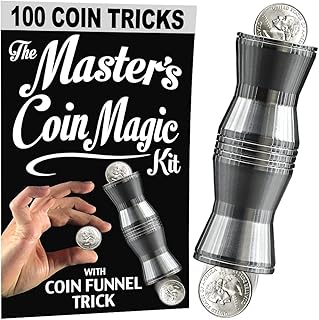 Magic Makers Easy to Master Coin Tricks with Coin Funnel Illusion