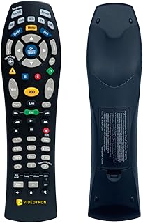 Videotron Illico - Universal Remote - Telecommande Universelle - Black/Noir