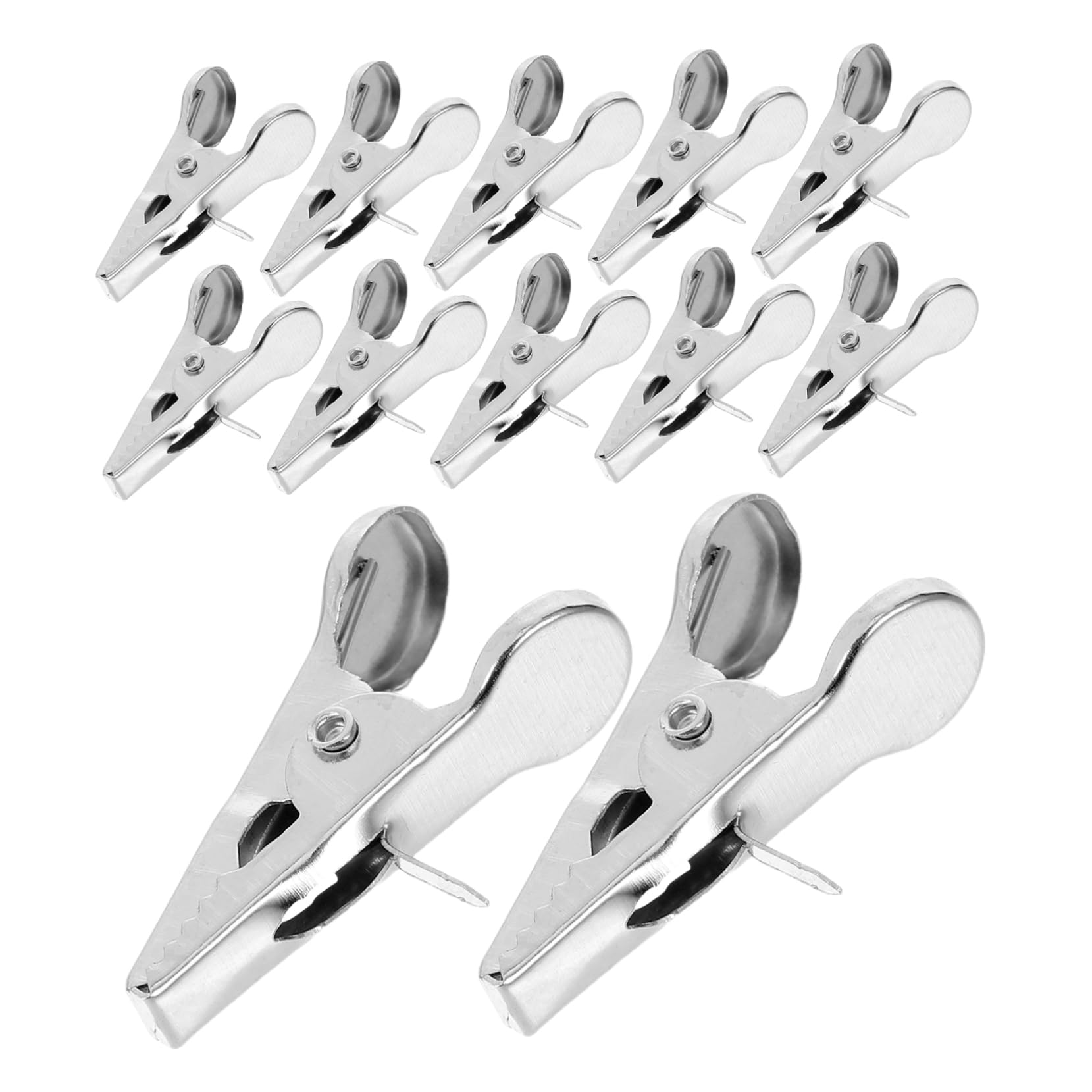 STOBAZA 100pcs Christmas Flower Clips Alligator Clamps for Wreaths and Tree Decorations Secure Grip Ornament Hooks for Festive Crafts and DIY Projects Design