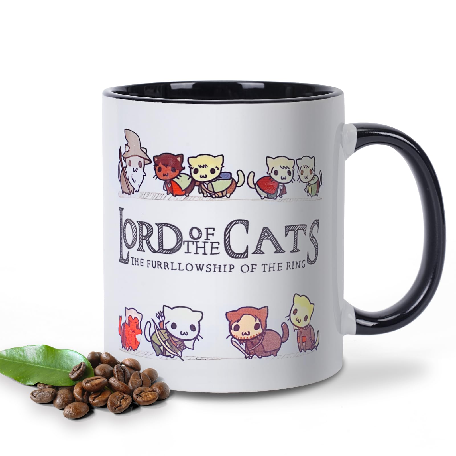 Lord of The Cats Mug, Cat Mugs for Cat Lovers, The Furrllowship Of The Ring, Cat Gifts for Women, Cat Lover Gifts for Women, Cat Gifts for Cat Lovers