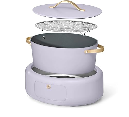 Miniatura 9 de Hermosa multicocina eléctrica 10 en 1 de 6 cuartos de galón, olla de cocción lenta programable, cocción lenta al vacío, olla arrocera, temporizador