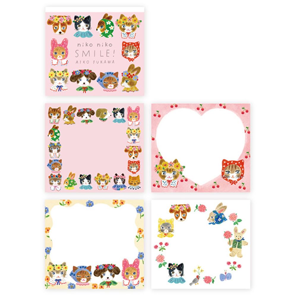 Amazon.co.jp: 表現社 メモ ブロックメモ Aiko Fukawa nikoniko SMILE