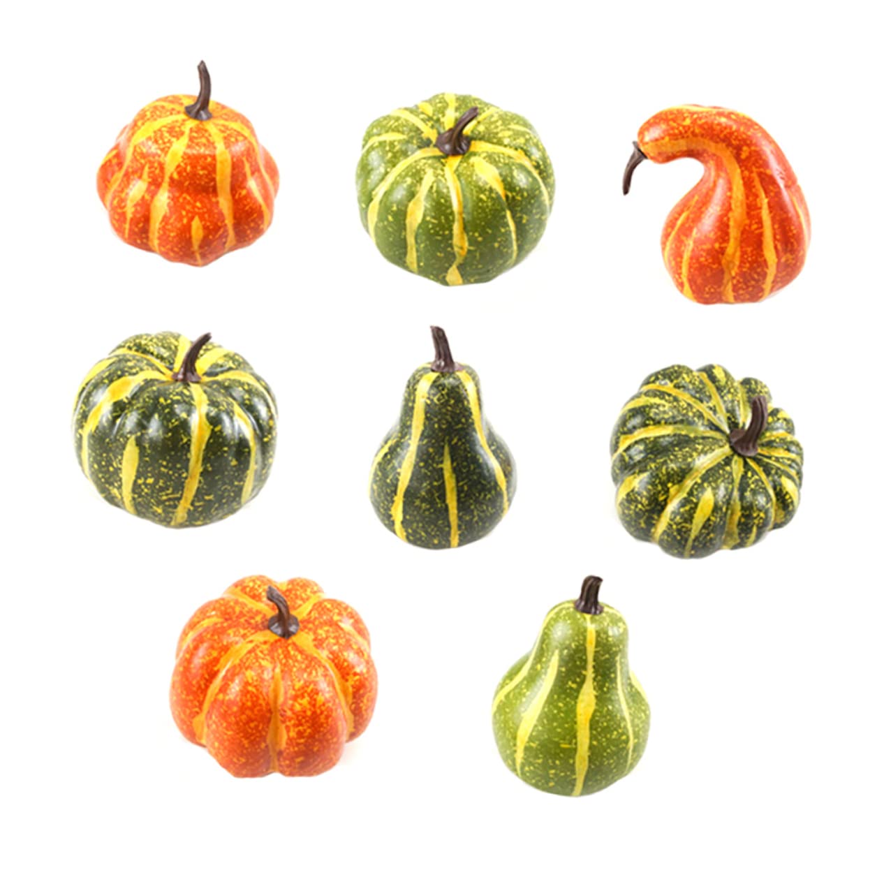 Abaodam 16 STK Kürbis- Halloween-kürbis Realistisch Faux Eicheln Ornamente Schaumkürbis Künstliches Halloween-gemüse Gefälschtes Gemüse Herbstdeko Modell Gefälschter Kürbis