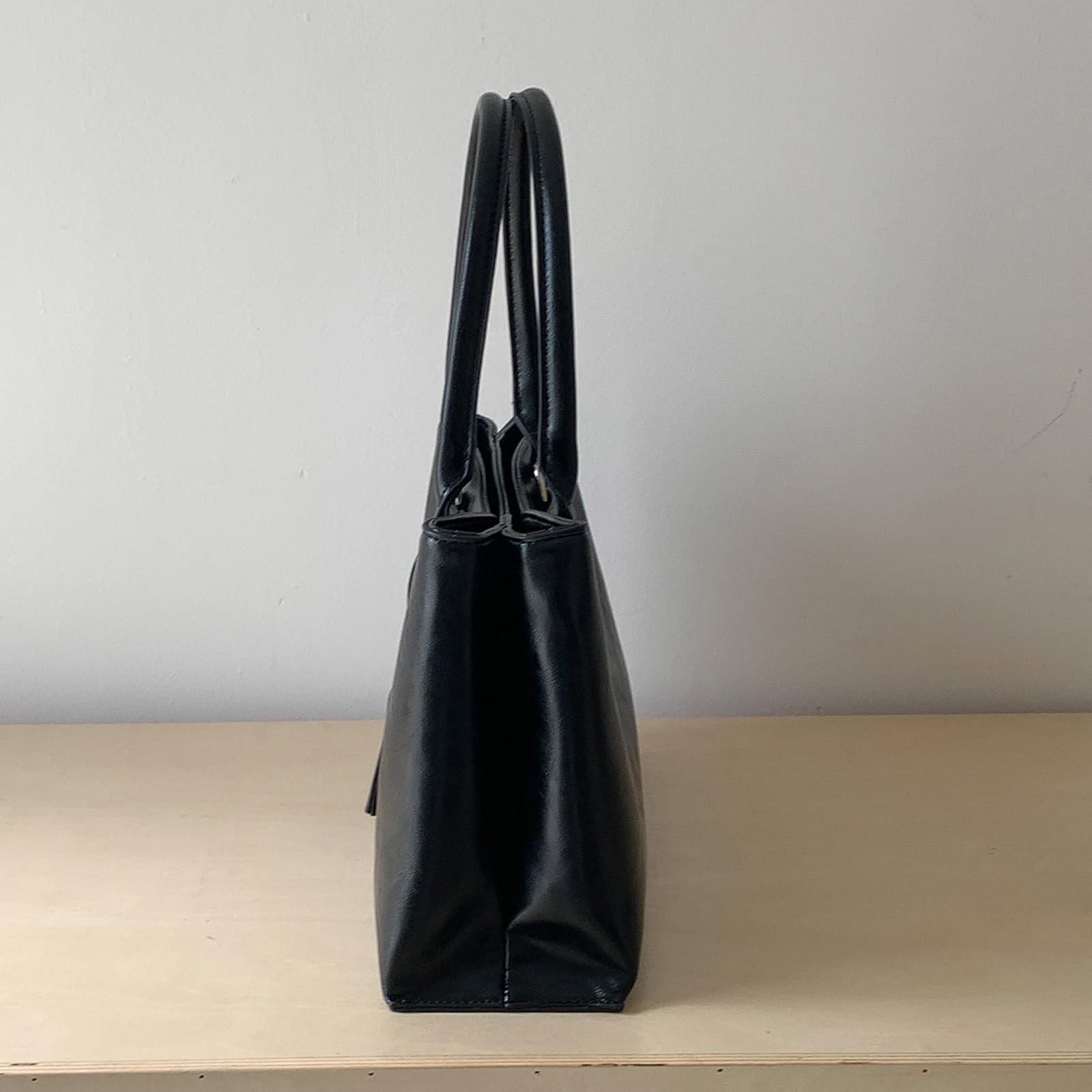 Moda PU cuero espacioso bolsa de trabajo ligero bolsas con asa superior para viajes oficina viaje y uso diario mensajero unisex