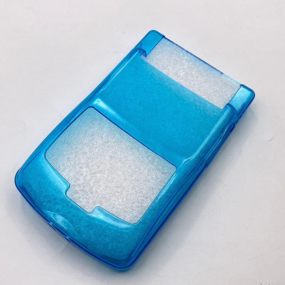 Soft Silicone Case Crystal Shell TPU Protective Case Cover for Nintendo Game Boy Color GBC Console (Clear Blue) : Video Games