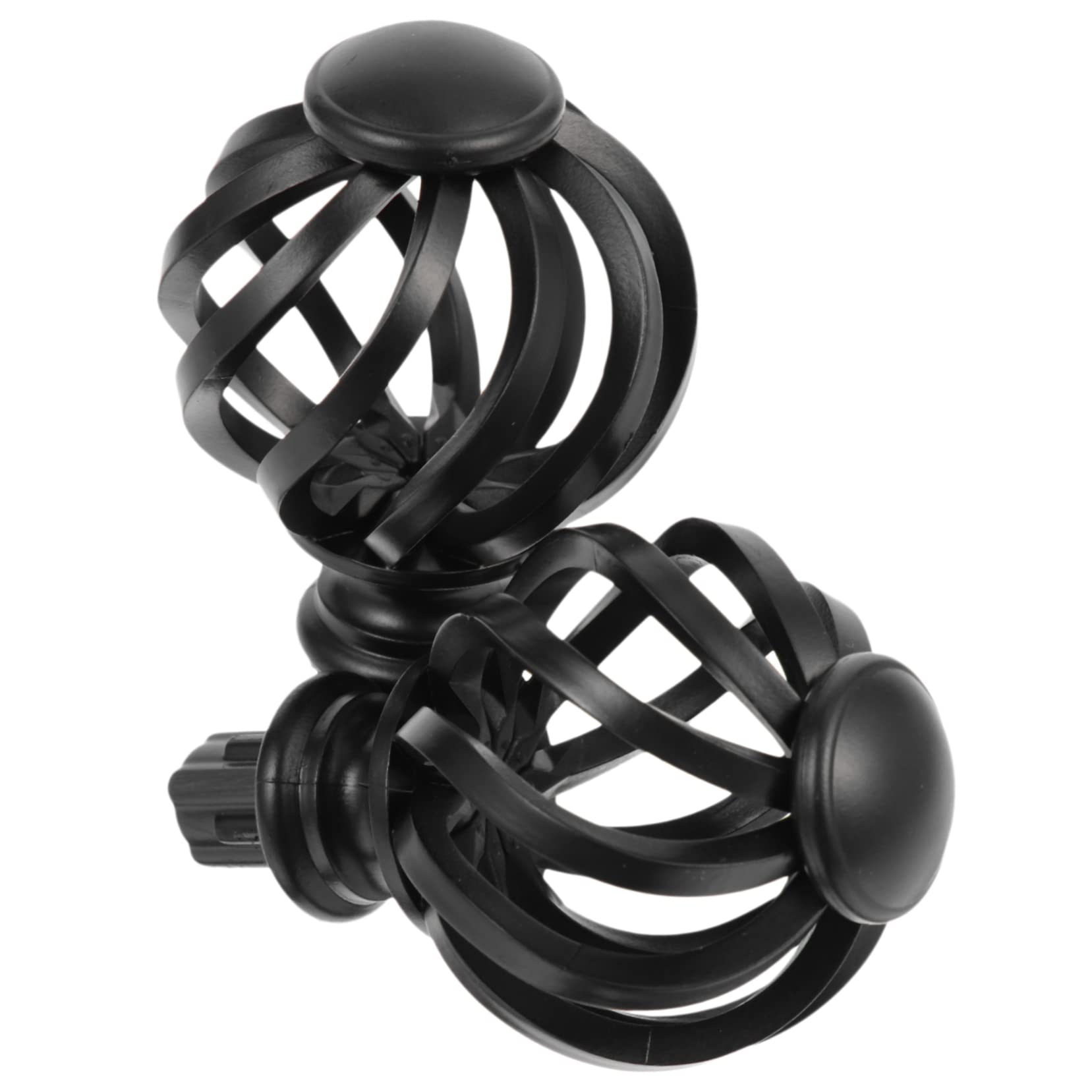 GLEAVI 2pcs Vintage Curtain Pole Finials Decorative End Caps for Drapery Rods Unique High-Grade Home Decor Accessories for Living Room and Office